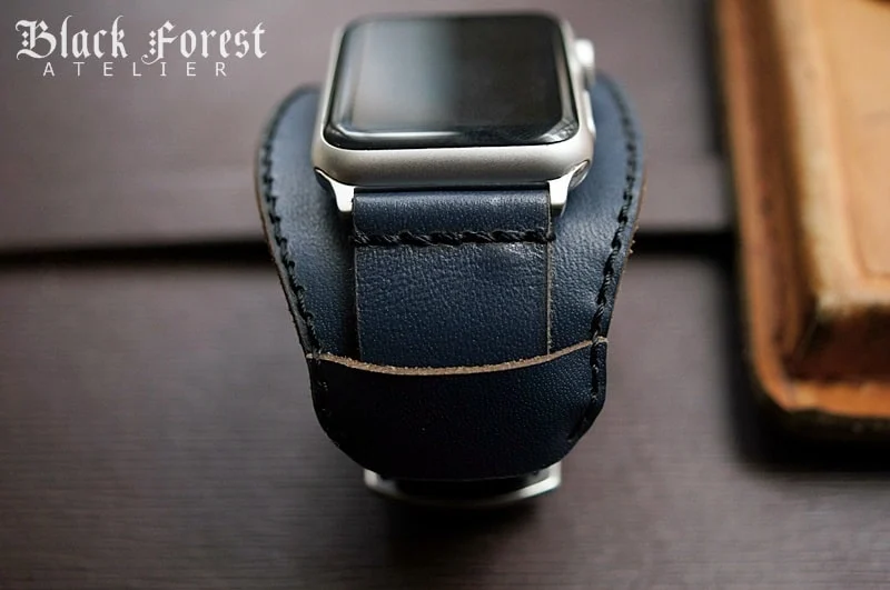 CUFF handgefertigt Leder Uhrenarmband incl. Lugs Adapter für Apple Watch (oder Apple Watch Sport) 42mm oder 38mm – Bild 4